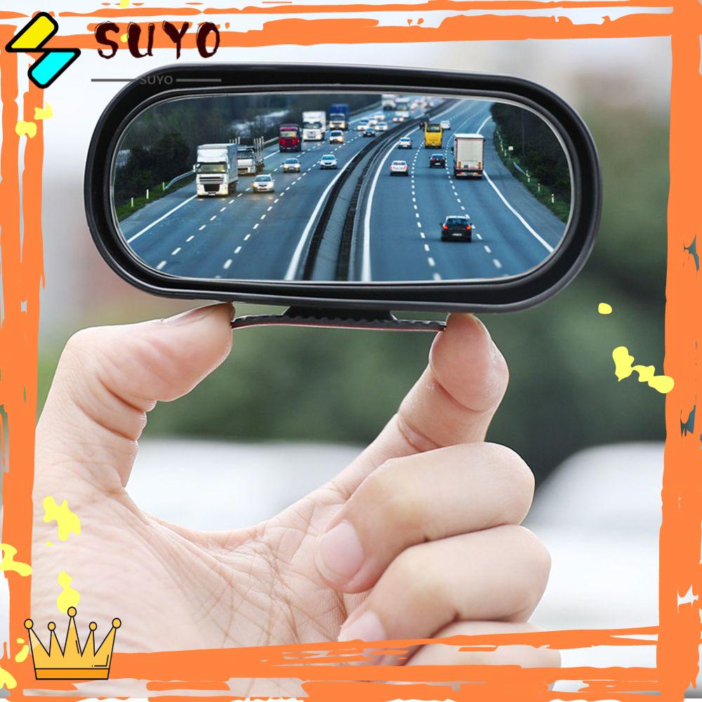 Suyo Kaca Cermin Spot Blind Mobil Convex Mirror Spion Tempel Di Kaca HD Sudut Lebar 360 Derajat