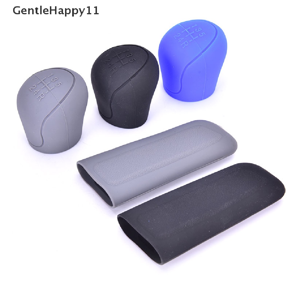 Gentlehappy Universal Car Gear Hand Shift Knob Cover Silikon Rem Tangan Pelindung Non-Slip id