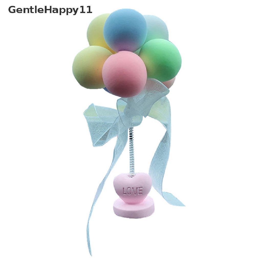 Gentlehappy Ornamen Mobil Nodding Balon Dekorasi Dashboard Mobil Musim Semi Goyang Kepala Mainan id