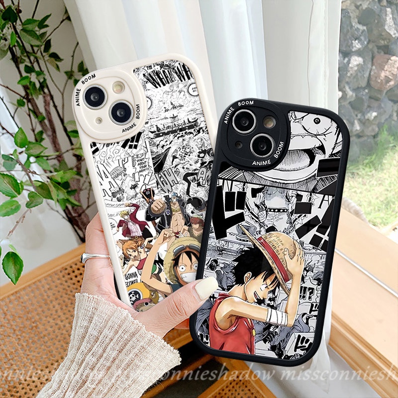 Redmi 12C A1 9T 9A 910a 10 10C 9C NFC K40s Note 9s 10Pro 10 9 8Pro 10s 8 9Pro 11s 11 11Pro+Mi 11T 12 11 Lite Poco M3 F4 X3 NFC Pro Trendy Anime One Piece Lucu Casing Tpu Luffy Soft