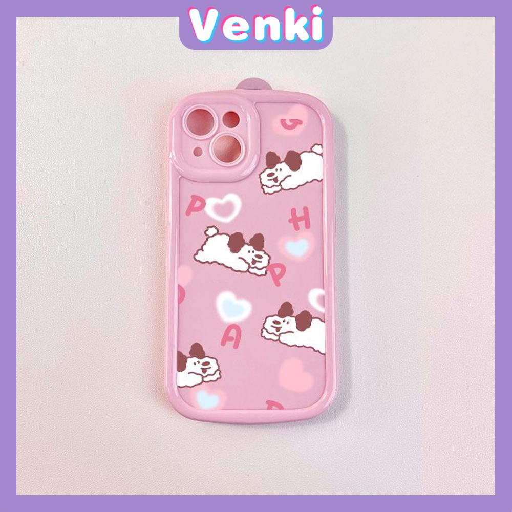 Case for iPhone 11 Soft TPU Glossy Round Edges Case Cute Cartoon Dog Camera Protection Shockproof For iPhone 14 13 12 11 Pro Max 7 8 Plus X XR