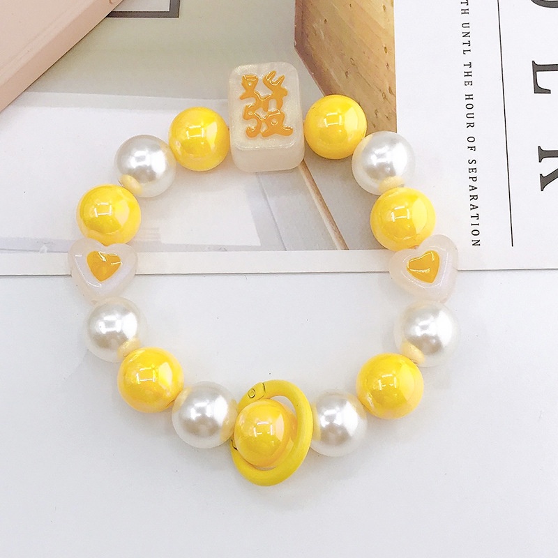 Lucu 3D Mahjong Anti Hilang Mix Warna Rantai Manik-Manik Universal Untuk Bluetooth Earphone TWS Case Cover Untuk Airpods 1 2 3 PRO 2 4 6 PRO2 PRO4 PRO6 i12 i13 PRO Inpods 12 13