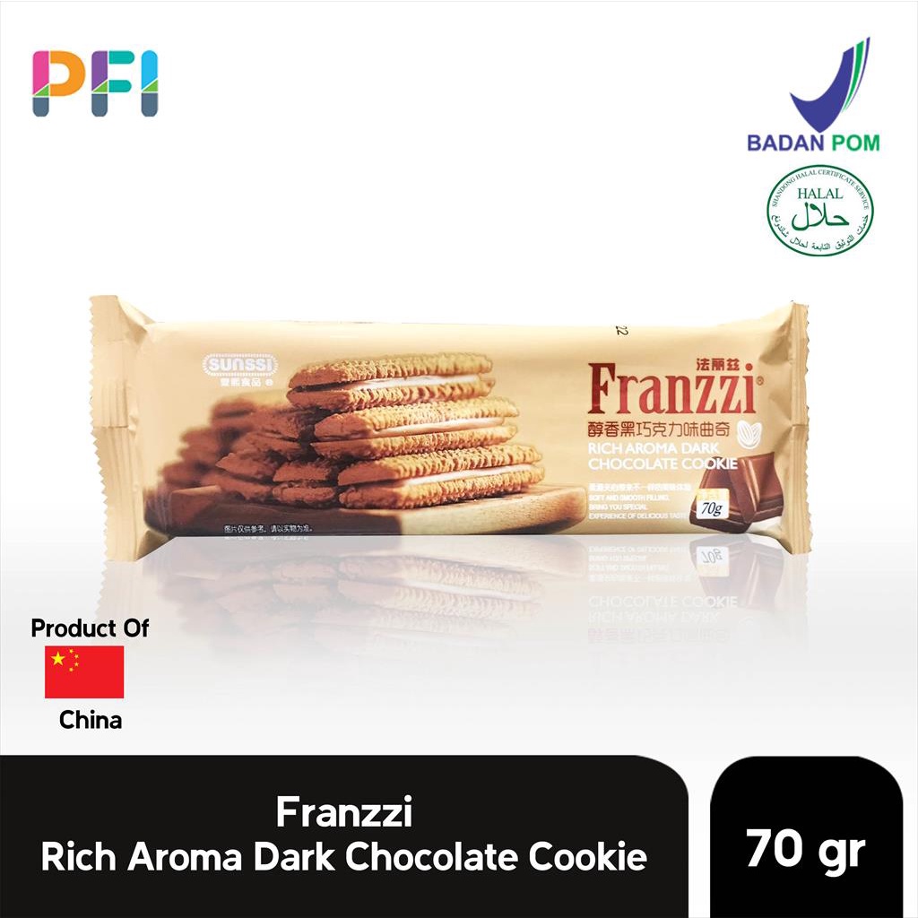 

Franzzi Rich Aroma Dark Chocolate Cookie 70gr