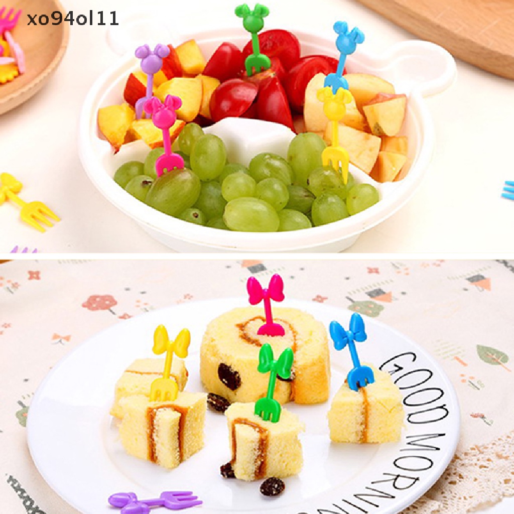 Xo Garpu Buah Mini Kartun Anak Fruit Pick Tusuk Gigi Bento Lunches Party Decor OL