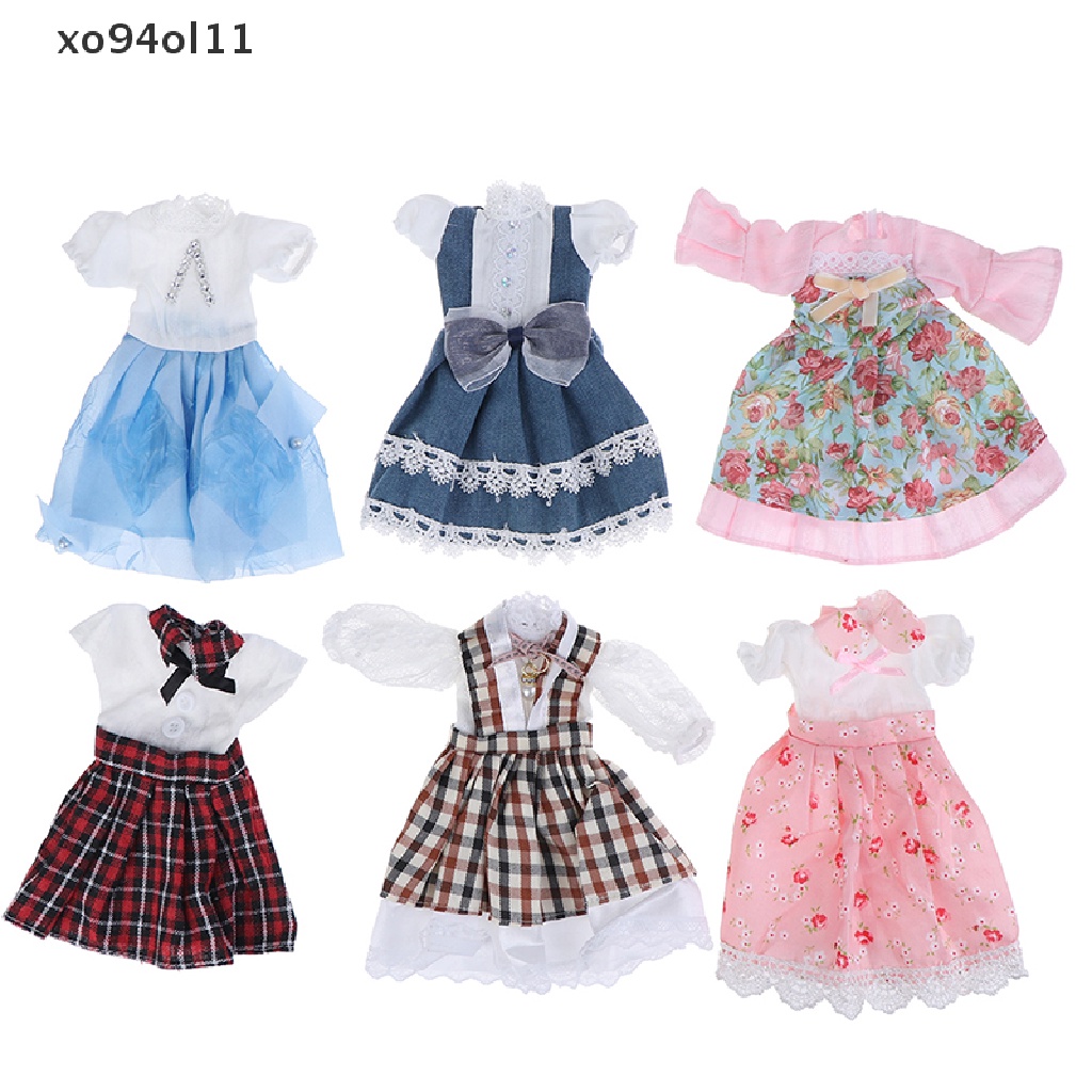 Xo 30cm Aksesoris Boneka1Per6 12 ''Baju Boneka Setelan Dress Princess Doll Dressup Mainan OL