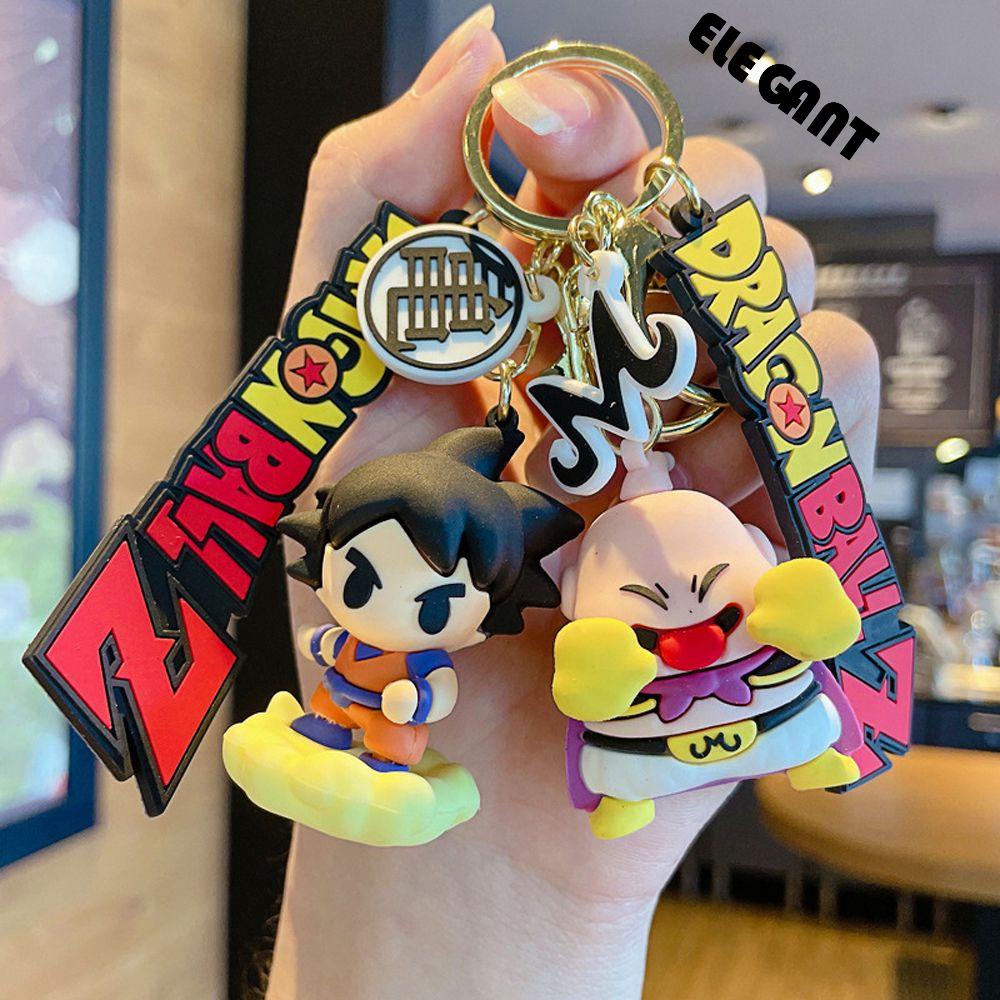 [Elegan] Wanita Gantungan Kunci Hadiah Kepribadian Manis Anime Dragon Ball Alloy Vegeta IV Kartun Key Holder