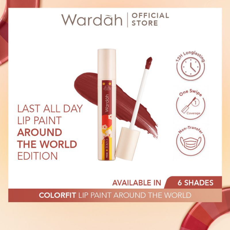 Wardah Colorfit Last All Day Lip Paint Arround the World