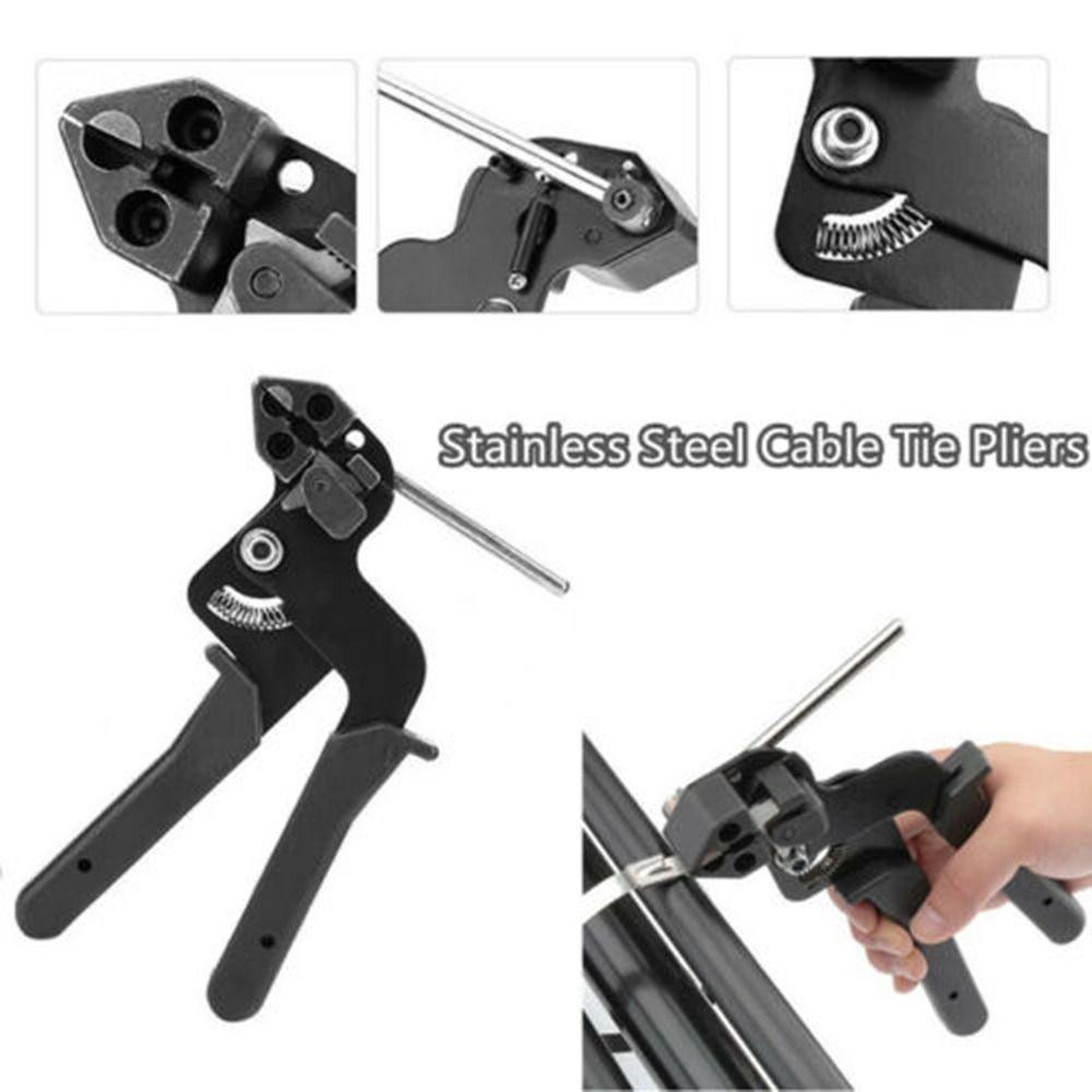 Populer Cable Ties Guns Cutter Tool Alat Bungkus Metal Otomatis Zip Cable Ties Plier Hand