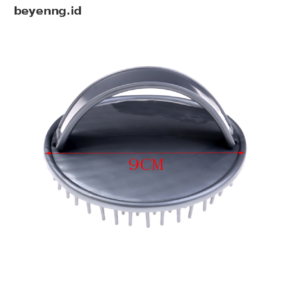Beyen Shower Hair Shampoo Brush Sisir Silikon Pijat Kulit Kepala Perawatan Sikat Rambut Anti Selip ID