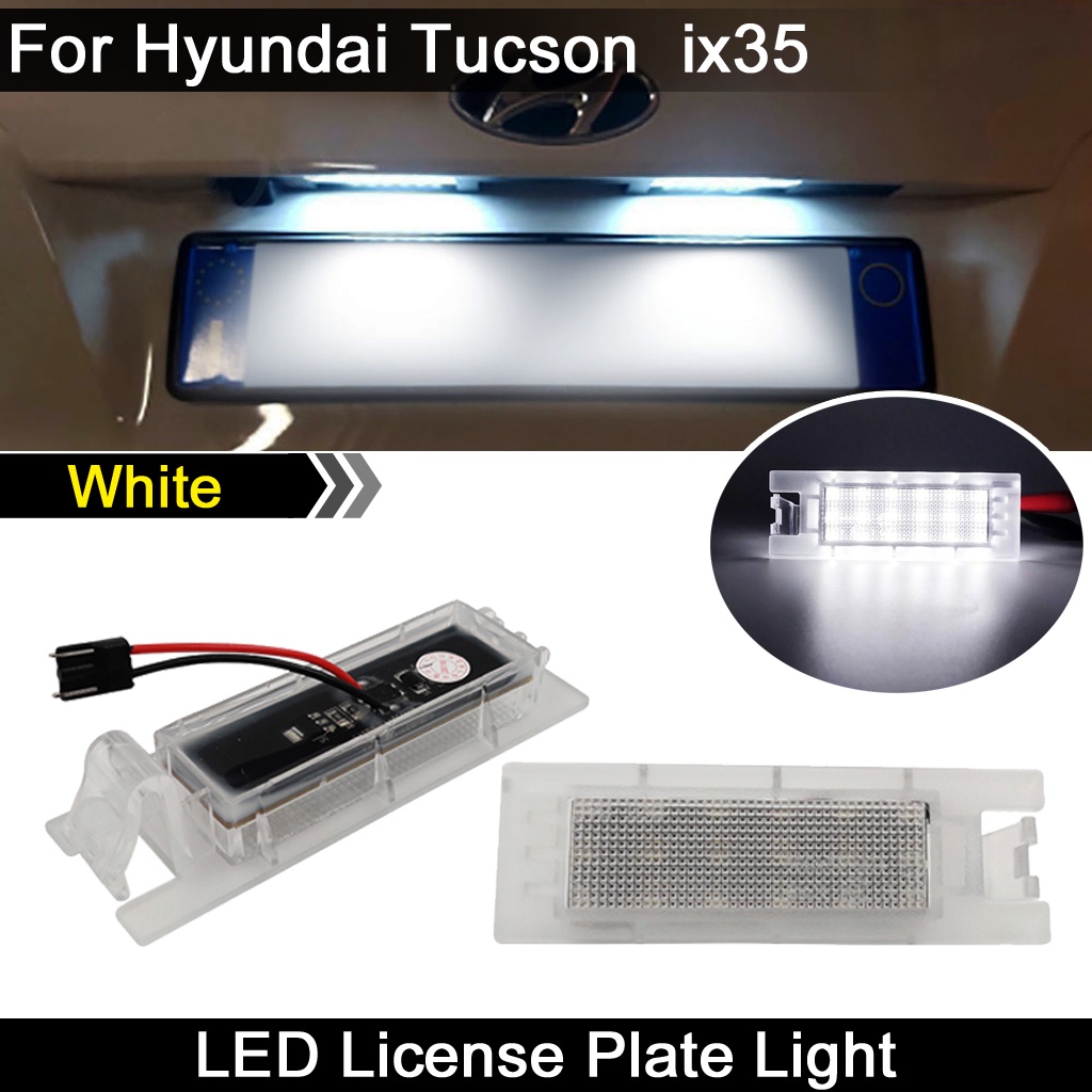 2pcs Mobil Belakang Kecerahan Tinggi Putih LED Plat Lampu Nomor Plat Lampu Untuk Hyundai Tucson 2010-2014 IX35 2010-2013