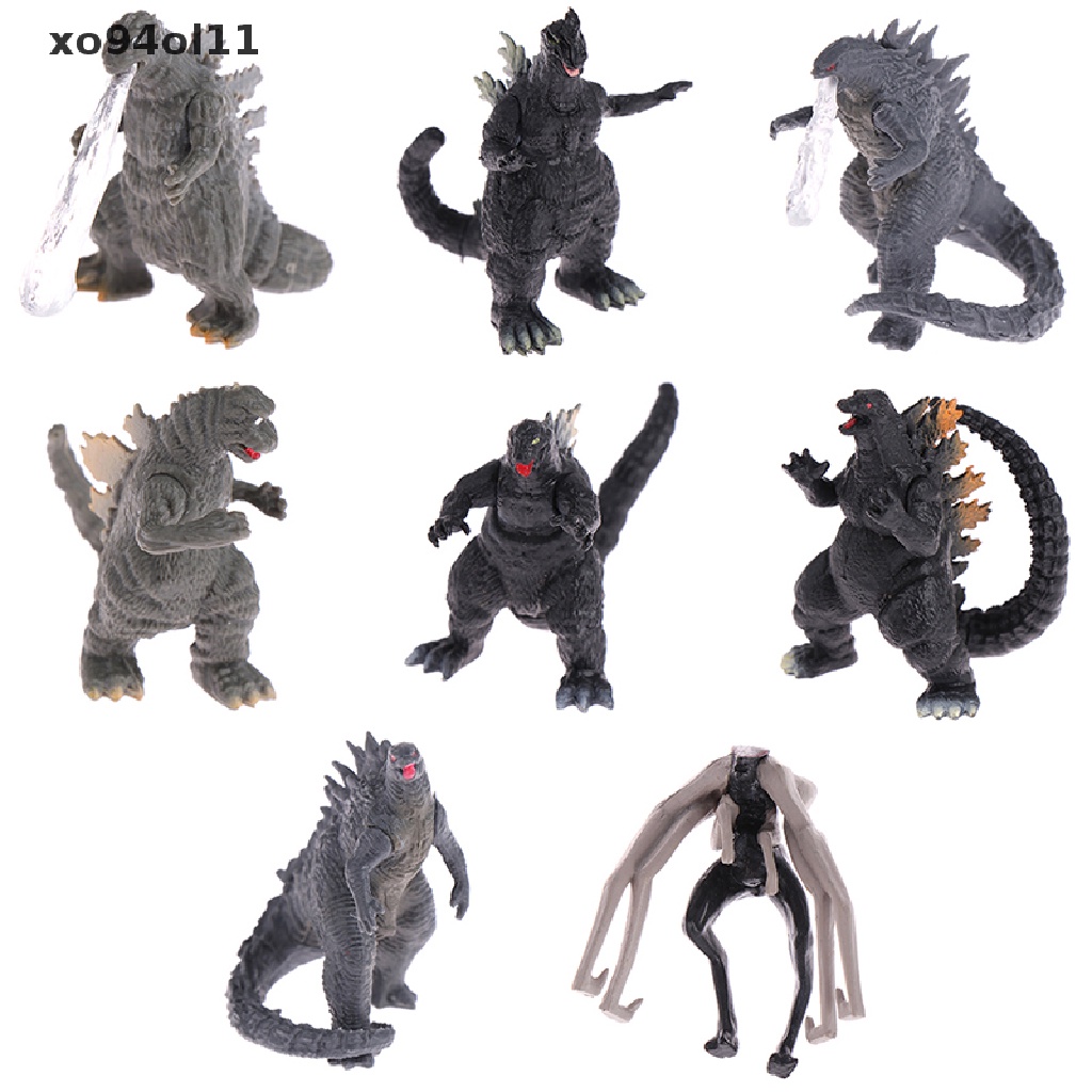 Xo 8Pcs/Set Godzilla Vs Kong Model 5cm Action Figure Model Kolekte Mainan Anak OL