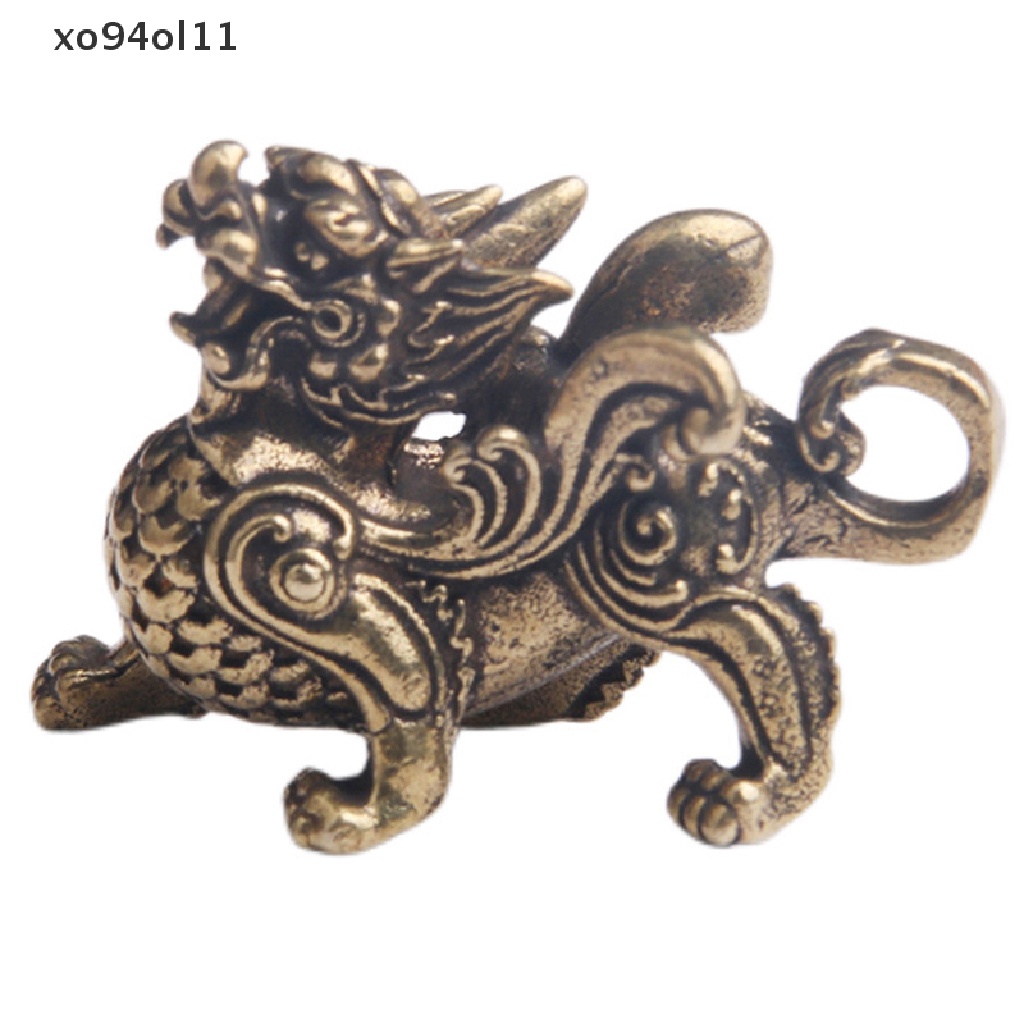 Xo Patung Figurine Kekayaan Kuningan Dekorasi Kemakmuran Gaya Cina Ornamen Fengshui OL