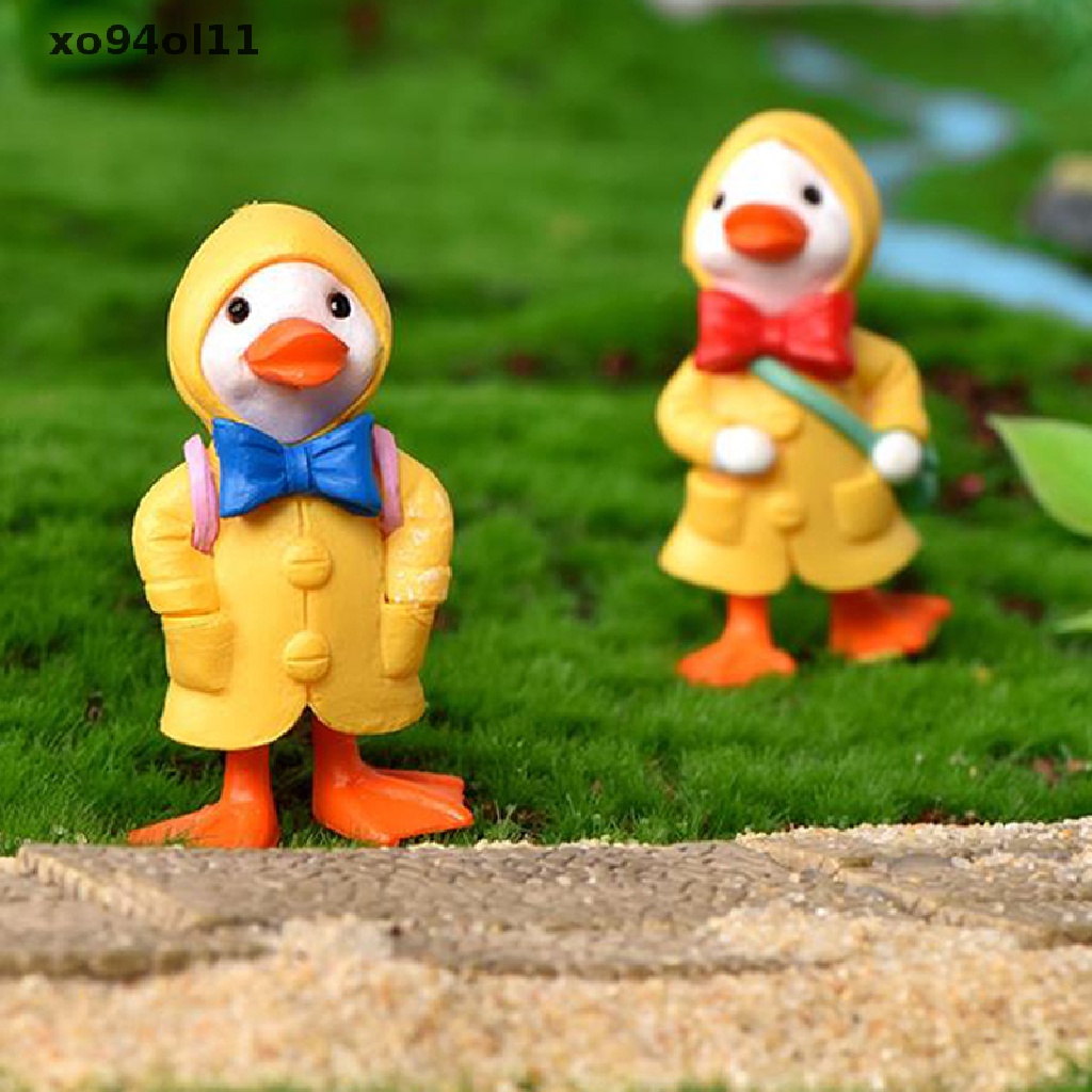 Xo 4Pcs Patung Miniatur Bebek Lucu Taman Peri Pemandangan Mikro Dekorasi Rumah OL