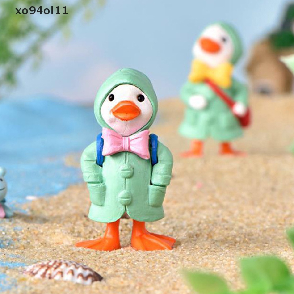 Xo 4Pcs Patung Miniatur Bebek Lucu Taman Peri Pemandangan Mikro Dekorasi Rumah OL