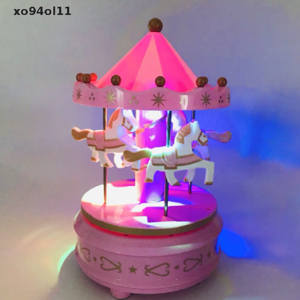 Xo 1PC Rumah Boneka Rotag Trojan Slash Kotak Musik Baking Dessert Dekorasi Swing OL