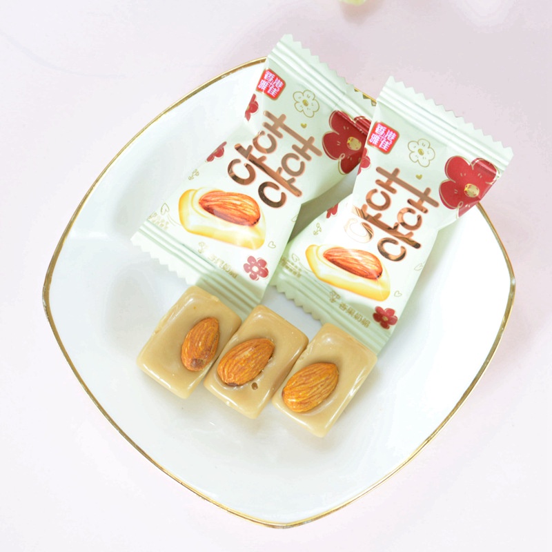 1 BOX PERMEN WEDDING CARAMEL ALMOND / GIFT BOX CANDY TEAPAI / PERMEN SANGJIT / PERMEN SHUANGXI / PERMEN PERNIKAHAN