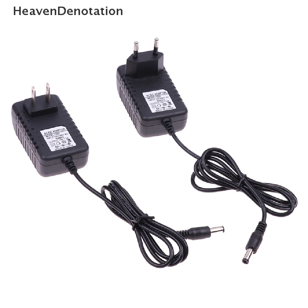 [HeavenDenotation] 15v2a AC 100V-240V Converter Adapter DC 15V 2A 2000mA Power Supply EU US Plug 5.5mm x 2.1-2.5mm HDV