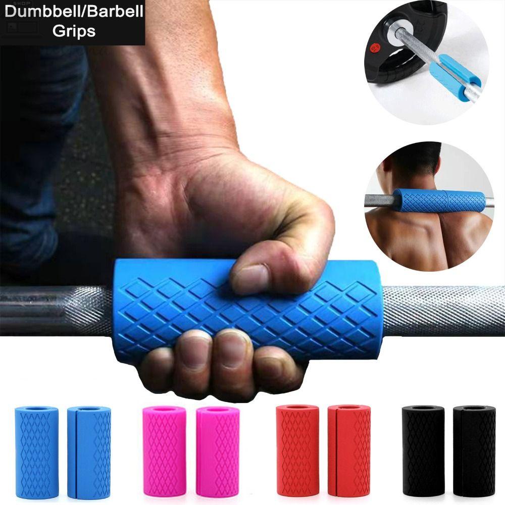 Agustina Barbel Grip Handle Pull Up Aksesoris Gym Untuk Batang Tebal Gym Support Anti-Slip Protect Pad Forearm Training Grip Pull Up Grips Forearm Trainer Fat Grips Dumbbell Grip