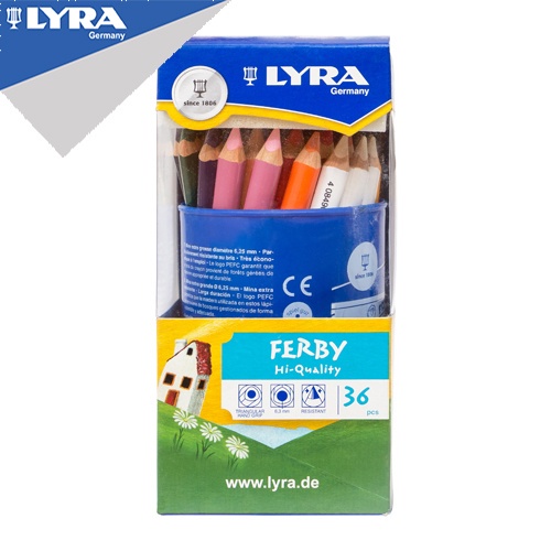 

LYRA Ferby Color Pencil Pensil Warna 36 Warna Kemasan Kaleng