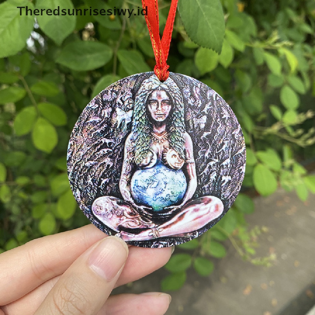 # Kado Mom &amp; PAPA DIY # Patung Bunda Bumi Liontin Bumi Millenial Gaia Mother Goddess Pendant Necklac~