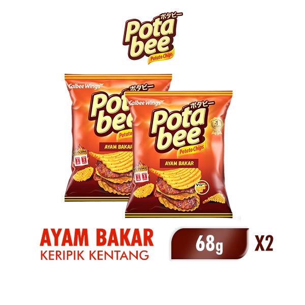 

Potabee Keripik Kentang Ayam Bakar 2 x 68 gr