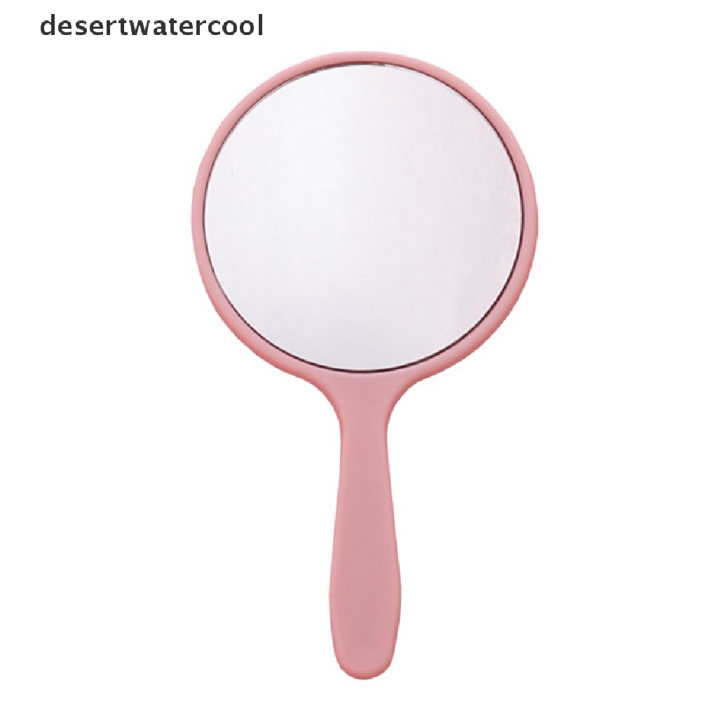 Deid Cermin Rias Genggam Round Vanity Mirror Dengan Handle Hand Mirror Cosmetic Martijn