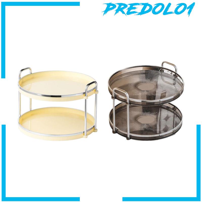 [Predolo1] Nampan Counter 2tingkat Nampan Hias Untuk Ruang Tamu Kosmetik Penyimpanan Dapur