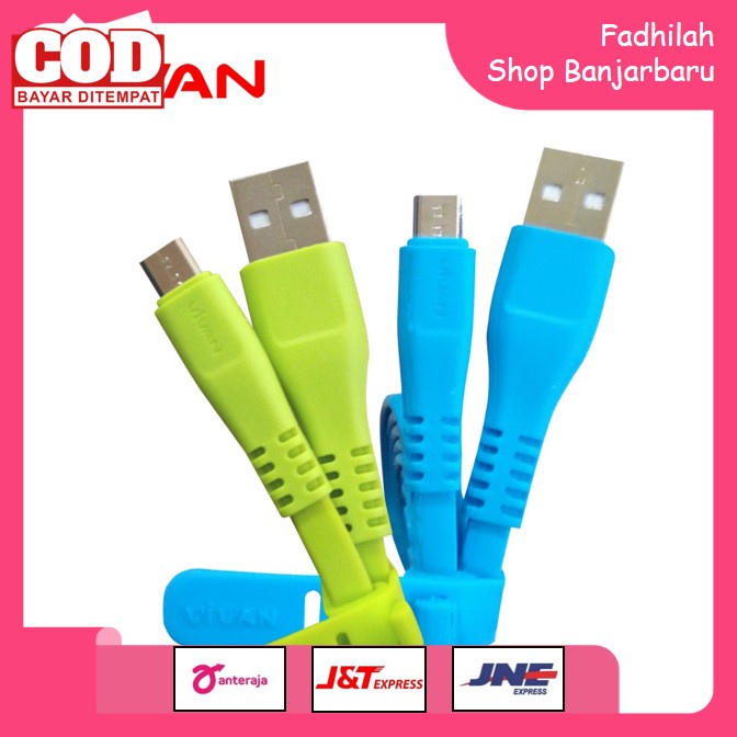 KABEL DATA VIVAN FAST CHARGER CSM100S FOR MICRO 2.1A 1METER | FADHILAH SHOP BJB