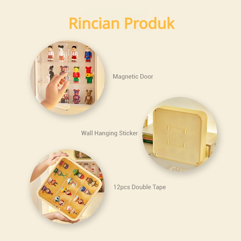 【COD】Rak Display Mainan Gantung Rak Pajangan Rak Tampilan Penyimpanan Kotak Buta Display Box