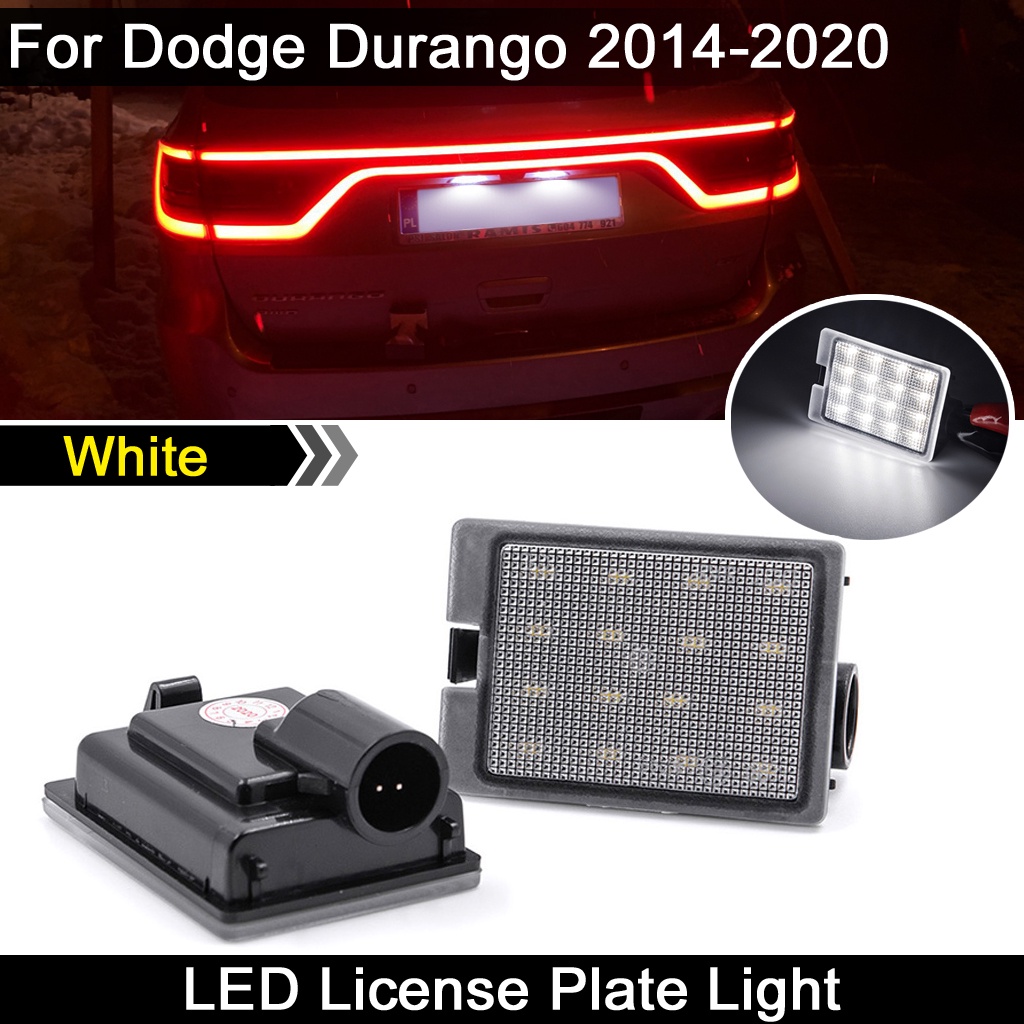 2pcs Lampu Plat Nomor Plat LED Putih Kecerahan Tinggi Lampu Untuk Dodge Durango20142015 2016 2017 2018 2019 2020