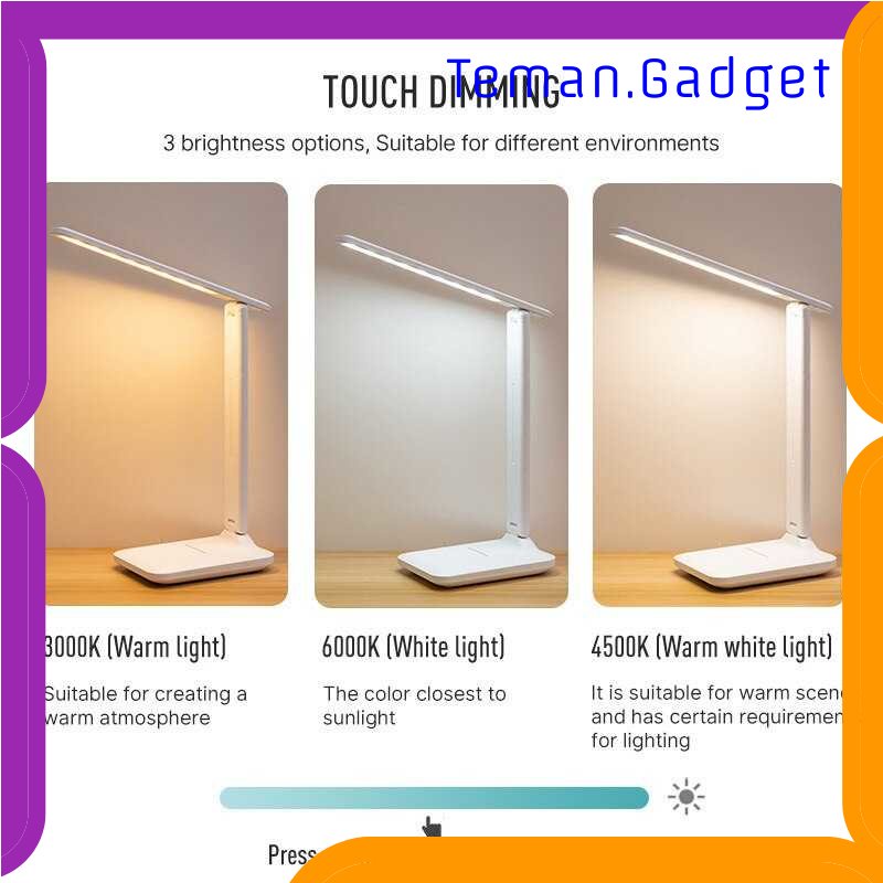TG - LMP SINGSUN-LITE Lampu Meja Belajar LED Eye Protection Plug USB 3 Color 8W - SL3