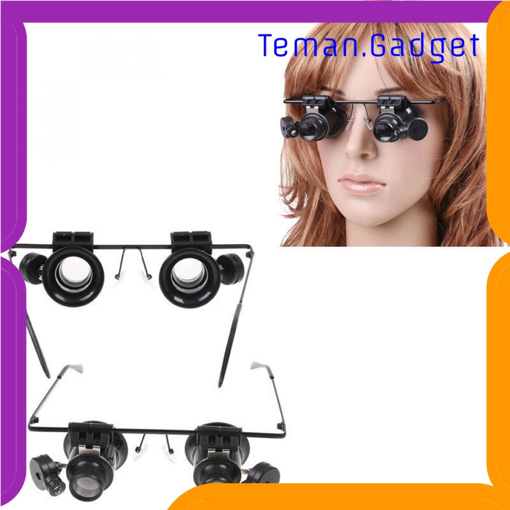 TG - ATK Gorelax Kacamata Pembesar Reparasi Jam Perhiasan 20x Magnifier - 9892A