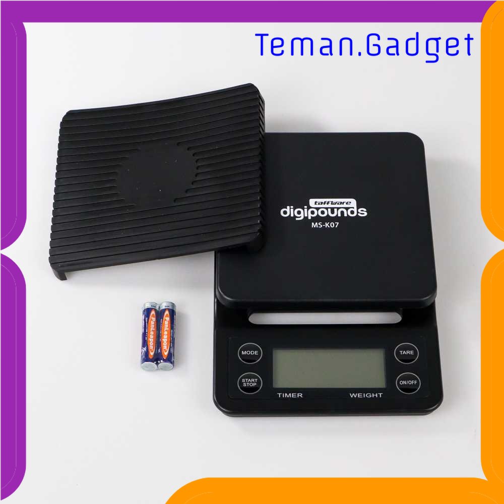 TG - DPR Taffware Digipounds Timbangan Dapur Mini Timer 5kg Akurasi 0.1g - MS-K07