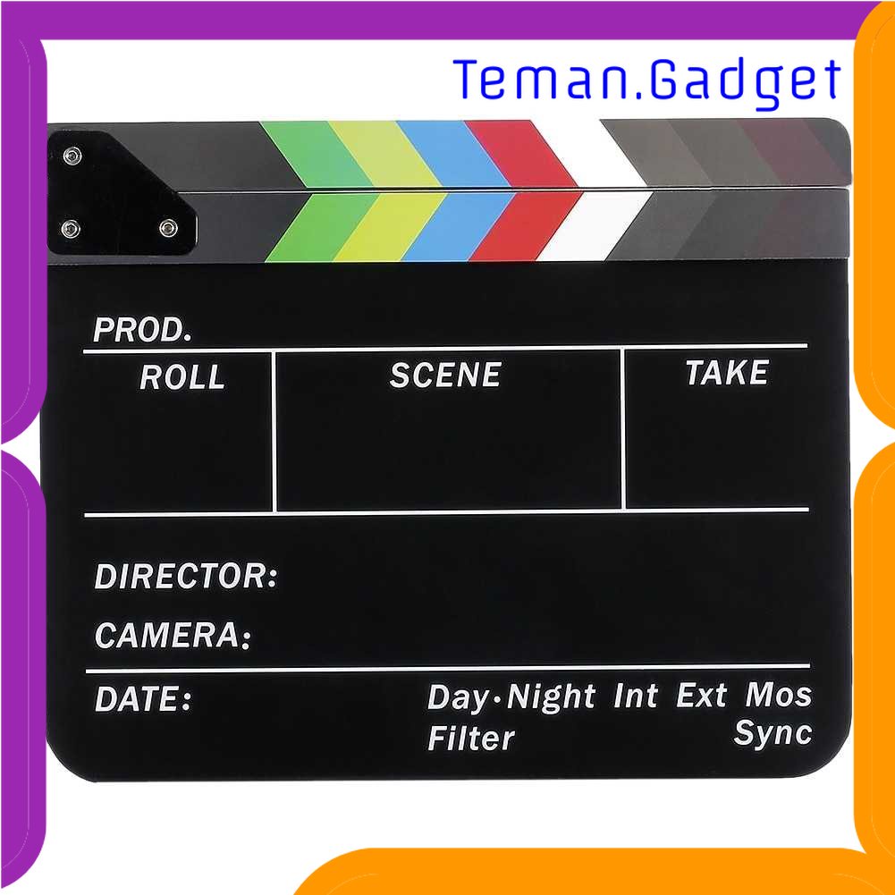 TG - KMP TaffSTUDIO Profesional Clapper Board Colorful Acrylic - TS-3EL