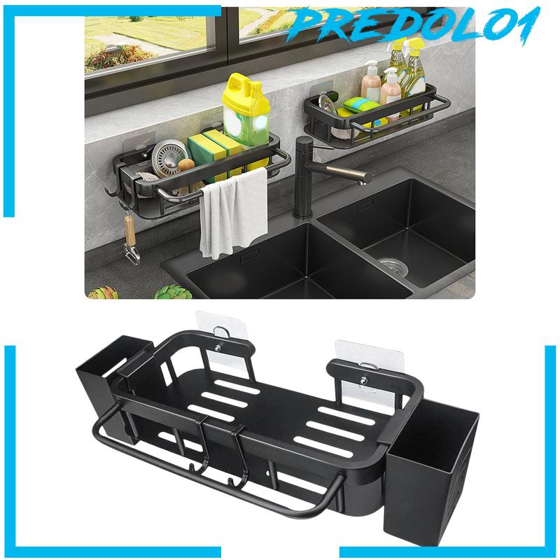 [Predolo1] Sink Caddy Utensil Storage Holder Tempat Dispenser Sabun Tempel Dinding Atau Wastafel