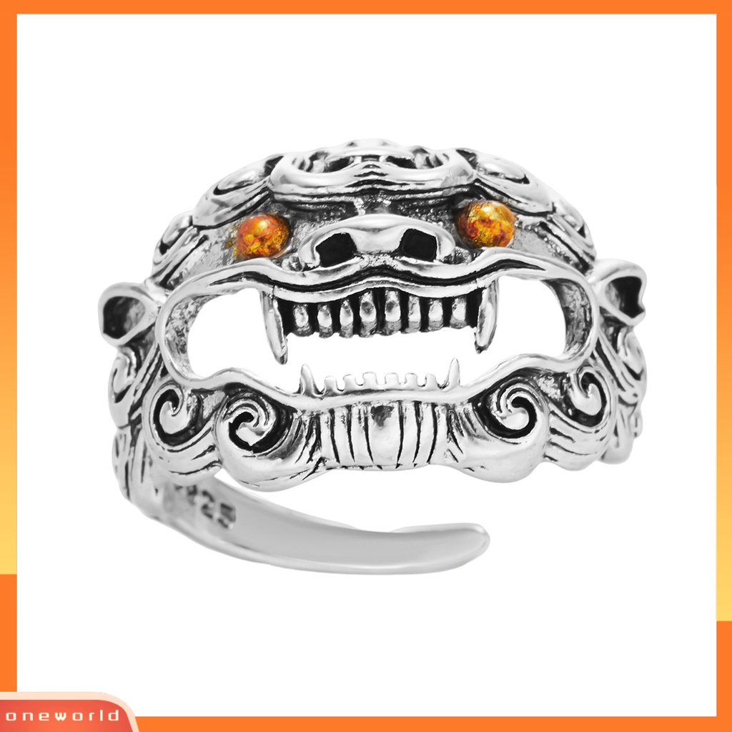 [EONE] Wanita Cincin Vintage 3D Kartun Desain Pembukaan Yang Dapat Disesuaikan Geometris Hias Hadiah Lady Kitten Brave Troops Sun Finger Ring Jewelry Untuk Kehidupan Sehari-Hari