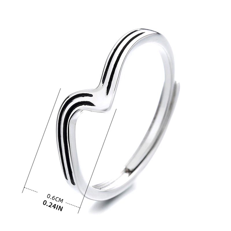 Cincin Twist Gelombang Hypoallergenic Minimalis Untuk Wanita Adjust Open Ring Fashion Korea Aksesoris