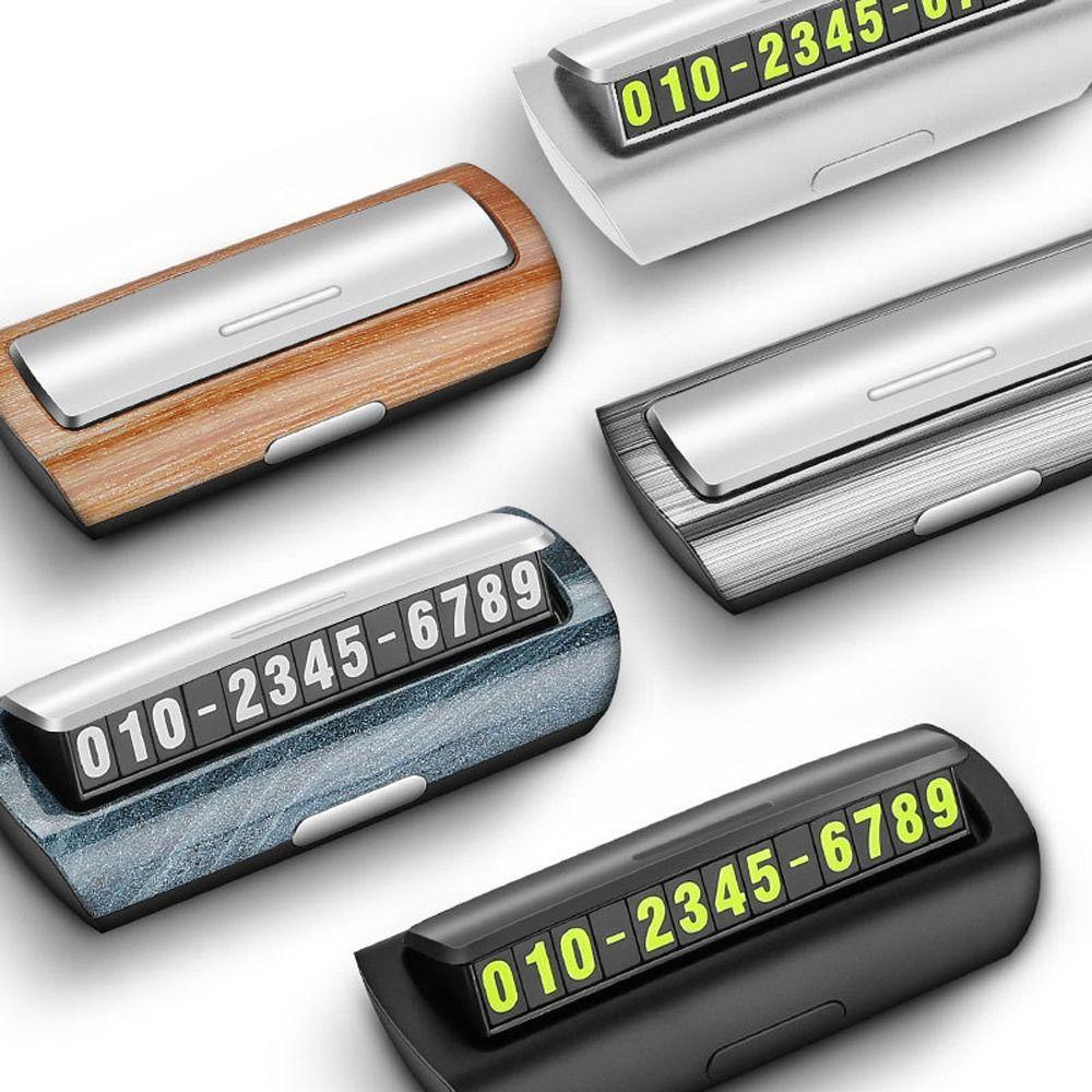 Suyo Tanda Parkir Sementara Mobil ABS Berkualitas Tinggi Aksesori Dekorasi Mobil Luminous Auto Kartu Parkir