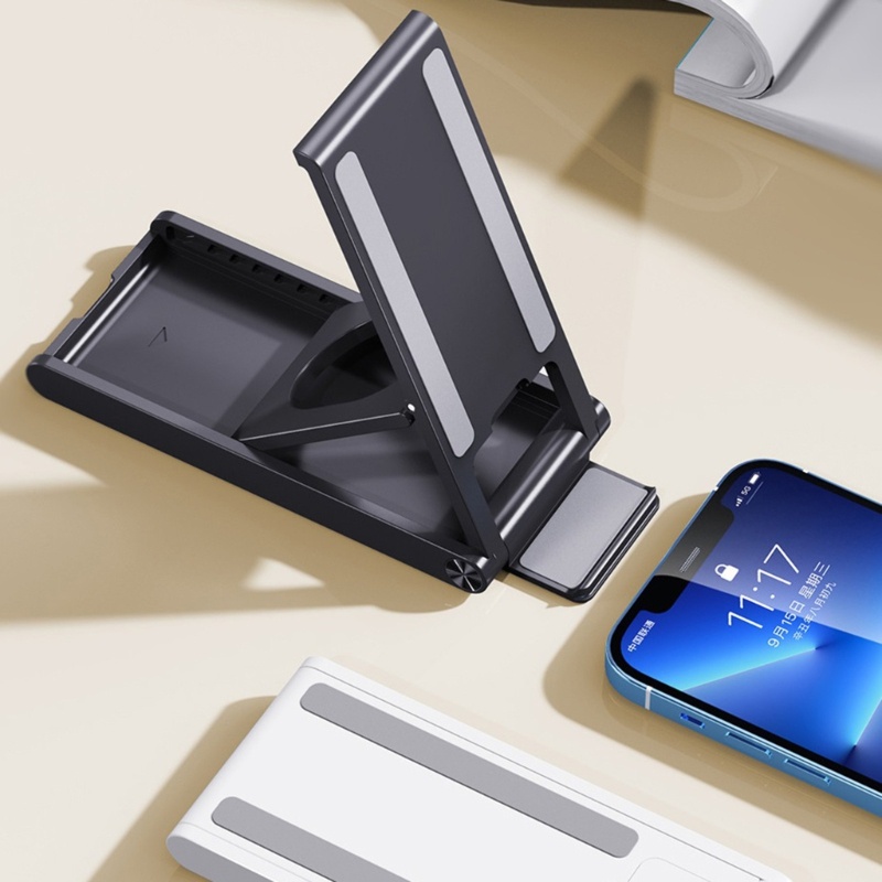 Cre Stand Hp Lipat Dapat Disesuaikan Penuh Foldable Desktop Phone Holder Cradles Dock Cocok Untuk Kebanyakan Smartphone