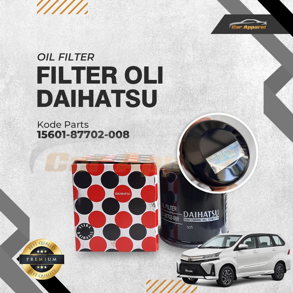 Oil Filter Avanza Xenia Veloz YZZT1-008 Saringan Filter Oli Mobil