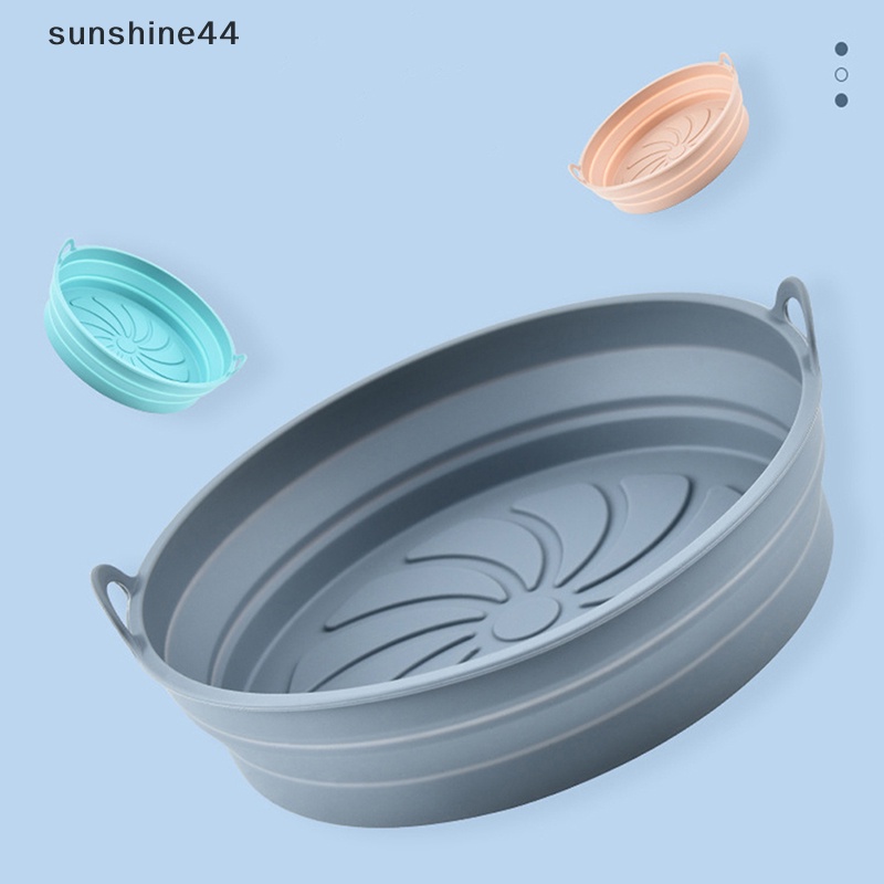 Sunshine Menebal Panci Silikon Anti Lengket Mat Cetakan Kue Keranjang Baking Pan Air Fryer Liner ID