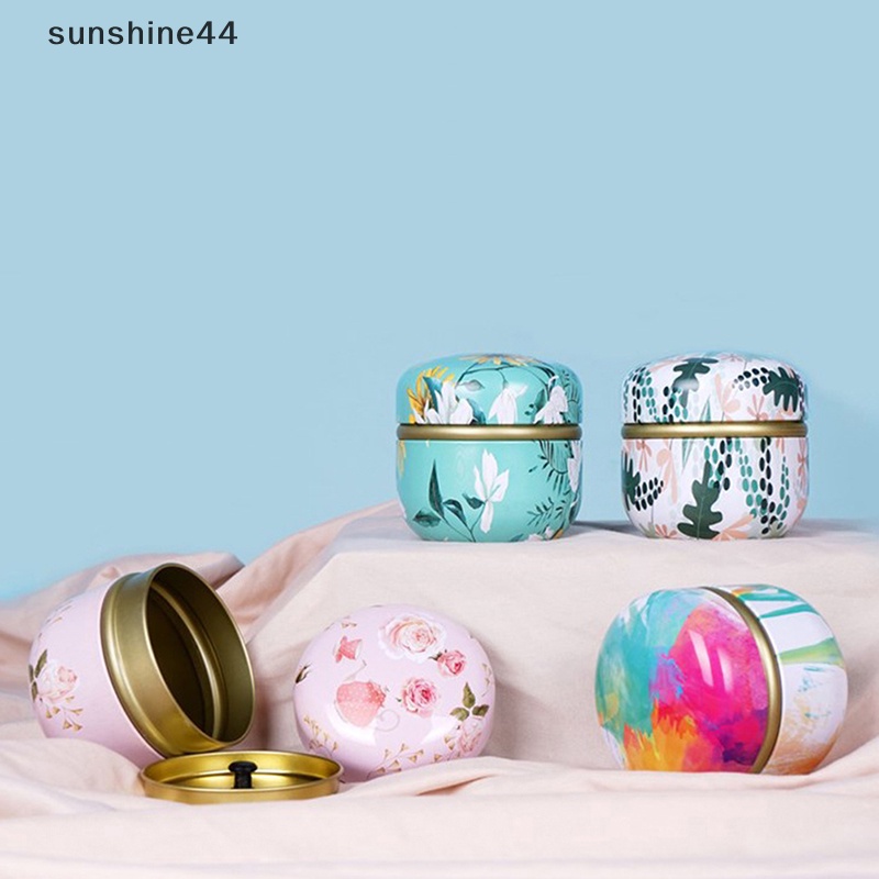 Sunshine Tea Can Metal Kitchen Storage Canisters Jar Untuk Rumah Tahan Lembab Daun Teh Kaleng ID