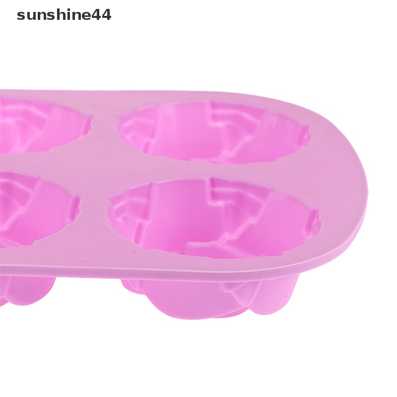 Sunshine 1Pc 6-Rose Flower Silicone Cake Ice Cream Cetakan Coklat Sabun Cetakan Silikon ID