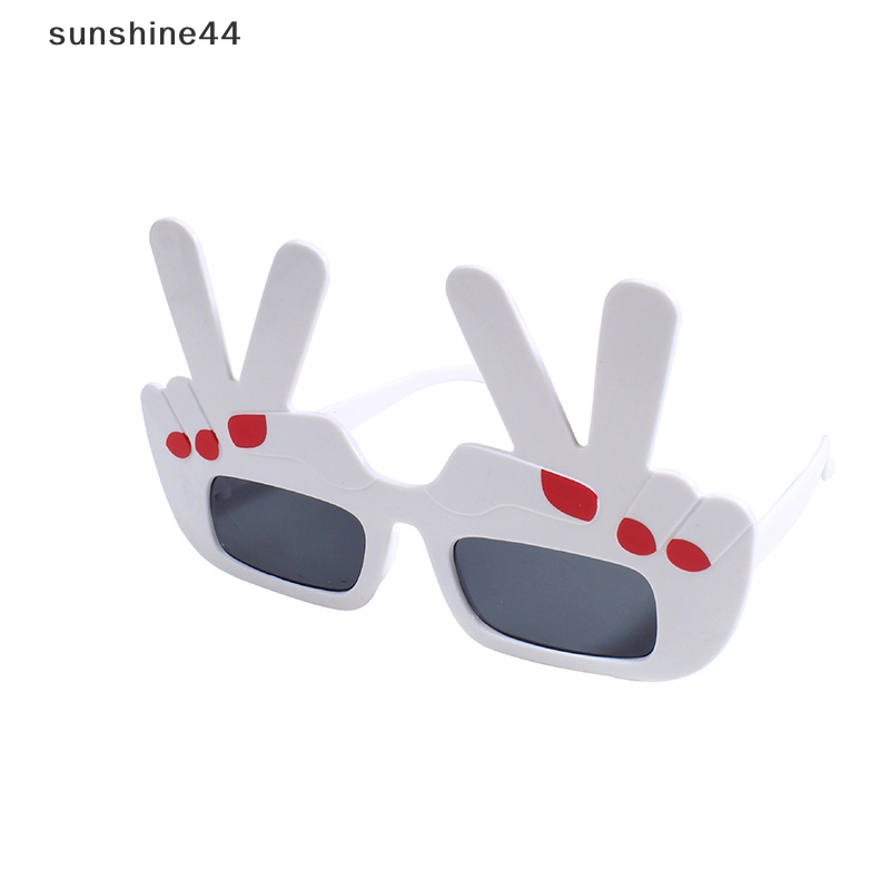 Sunshine Kreatif Jari Vertikal Kacamata Dekorasi Properti Lucu Sunglasses Selfie Prop ID