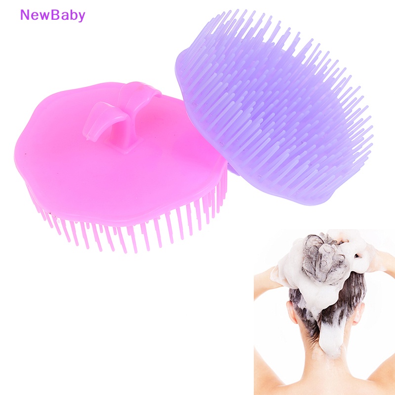 Newbaby 1X Keramas Cuci Rambut Sikat Pijat Kepala Scalp Massager Comb Scalp Shower Body ID