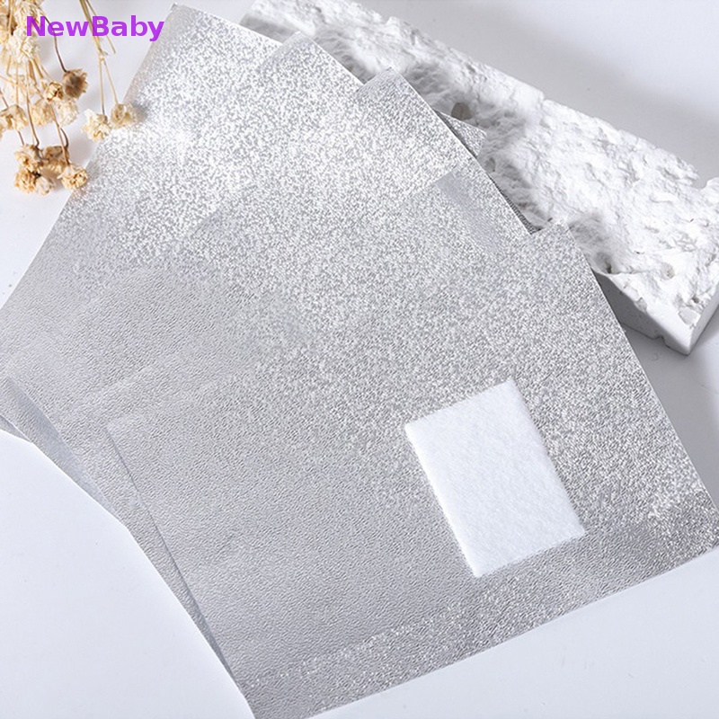 Newbaby 50/100PCS Aluminium Foil Bungkus Kuku Art Soak Off Gel Remover Manicure Cleaner ID