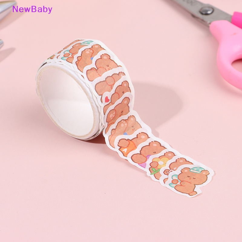 Newbaby 100Pcs/Roll Washi Paper Kawaii Kartun Hewan Washi Masking Tapes Untuk Scrapbook ID