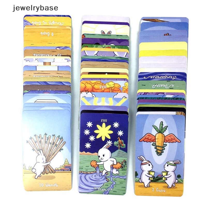 [jewelrybase] Chubby Bun Tarot Versi V2 Kartu Tarot Kelinci Rabbit Tarot Hare Deck 78kartu Butik