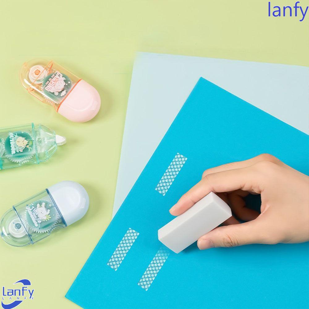 Lanfy Pita Perekat Dua Sisi Siswa Minimalis Perlengkapan Kantor Album Foto Diary Jurnal Perlengkapan Sekolah DIY Craft Supplies