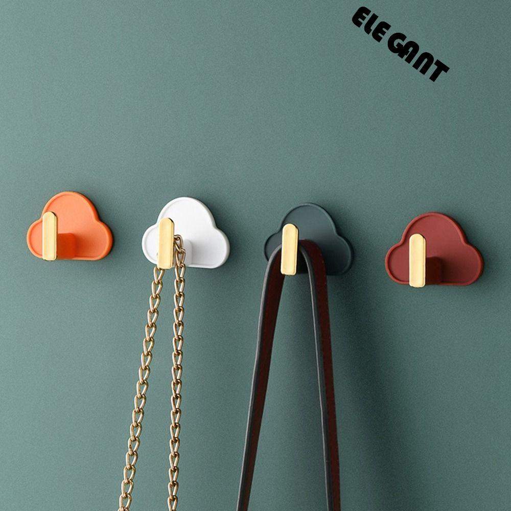 [Elegan] Kait Penyimpanan Lucu Bebas Paku Berbentuk L Kamar Anak Hias Bentuk Awan Self Adhesive Coat Hook